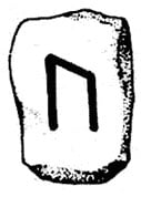Símbolo y representación de la runa Uruz del alfabeto rúnico