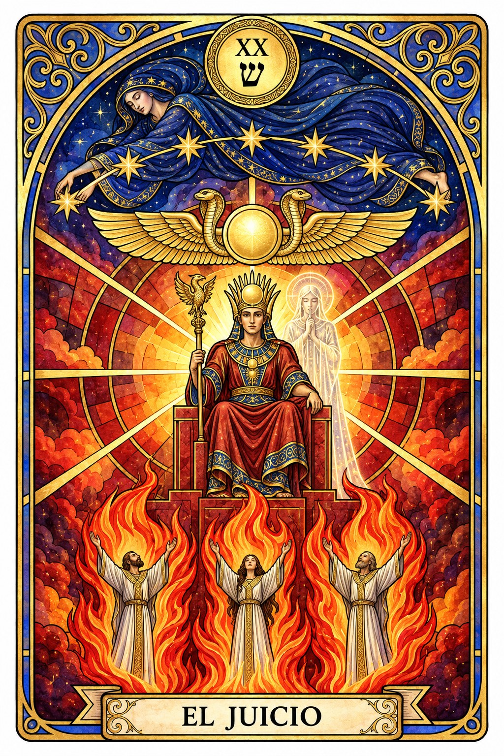 Ilustración del arcano mayor de El Juicio en el tarot
