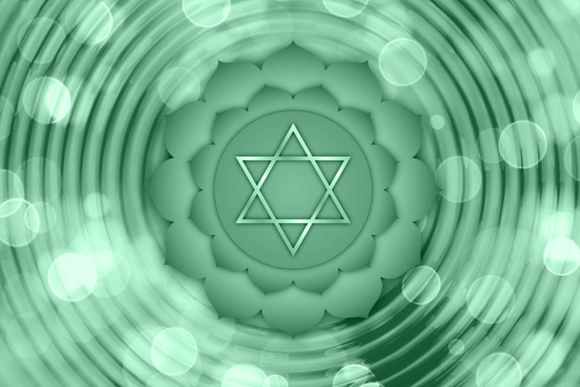 Representación del cuarto chakra cardíaco conocido con el nombre Anahata