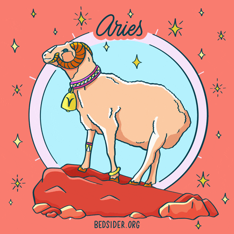 Representación astrológica de la posición del Sol en Aries