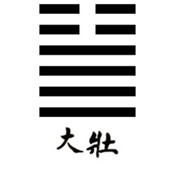 Hexagrama treinta y cuatro del I Ching asociado al gran poder
