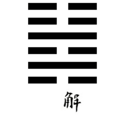 Hexagrama cuarenta del I Ching representativo de la idea de liberación