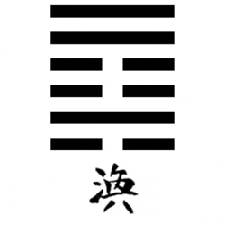 Hexagrama cincuenta y nueve del I Ching sobre disolución y dispersión