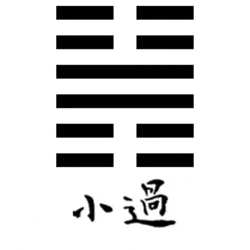 Hexagrama sesenta y dos del I Ching sobre preponderancia de lo pequeño