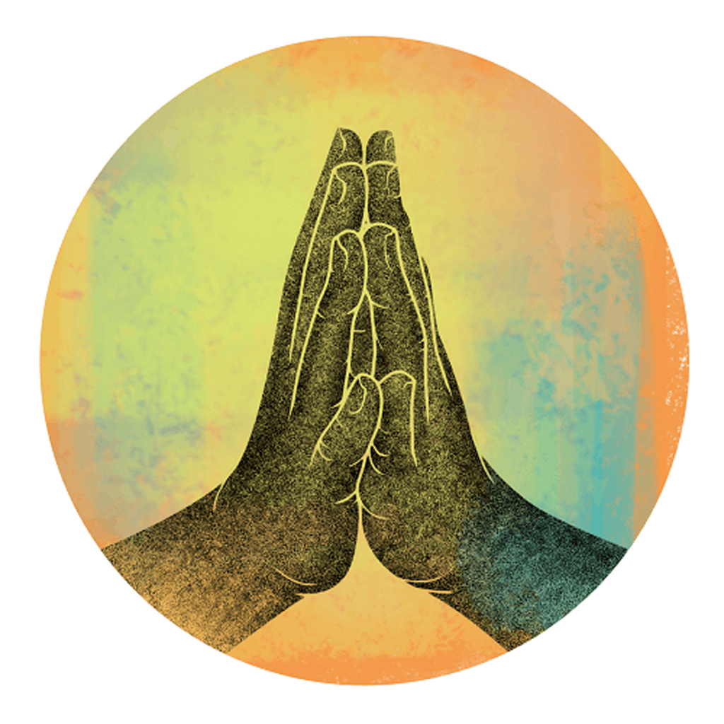 Gesto de Anjali Mudra representativo de la gratitud y la reverencia