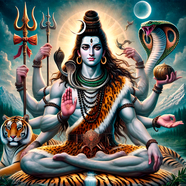 Representación de la deidad hindú Shiva como señor de la danza cósmica