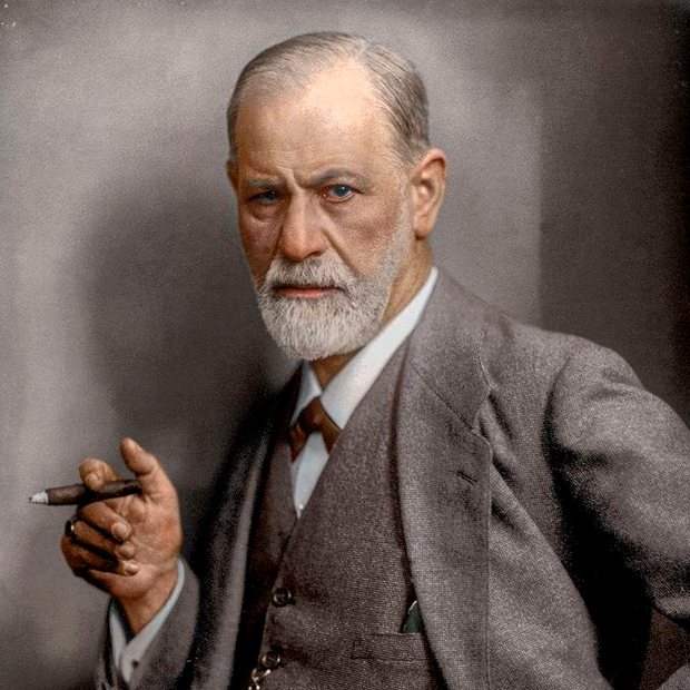 Retrato del médico Sigmund Freud, fundador y padre histórico del psicoanálisis