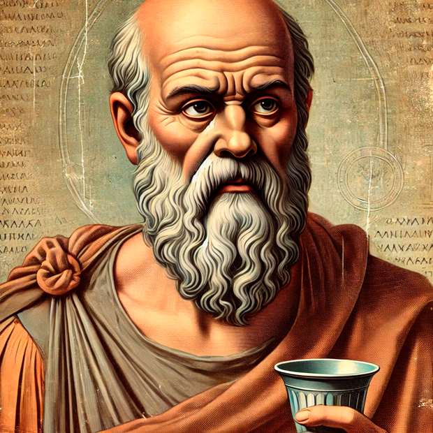 Retrato del filósofo ateniense Sócrates, figura clave del pensamiento clásico occidental