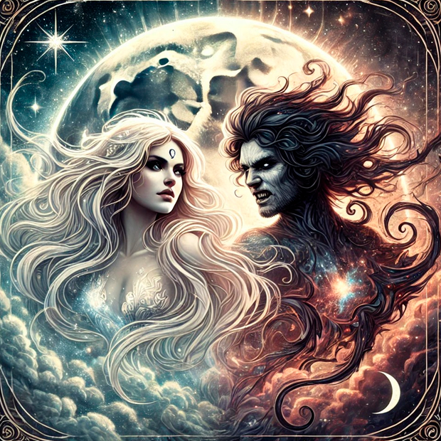 Representación astrológica del influjo emocional de la Luna en Géminis