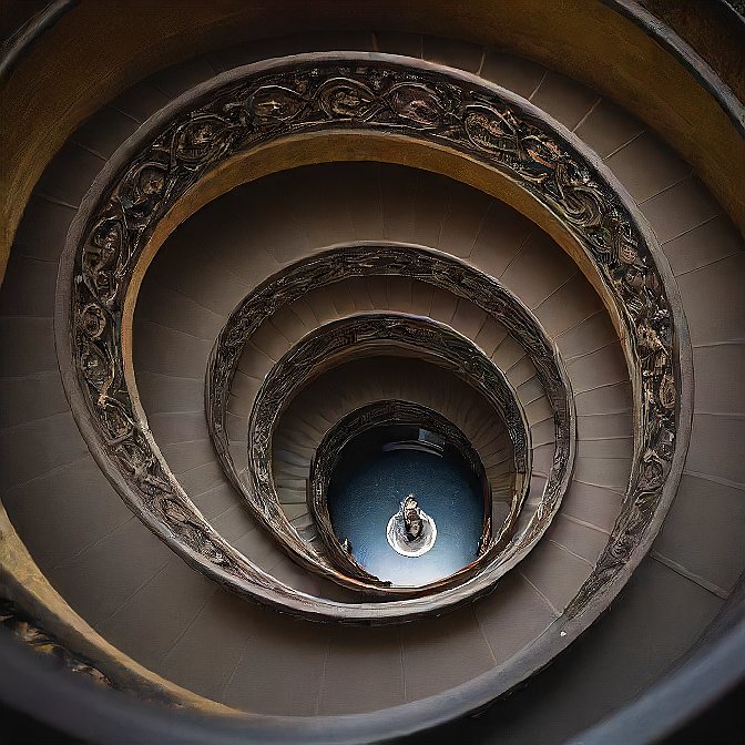 Ejercicio de relajación mental guiada mediante las escaleras
