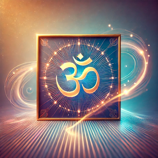 Mantra universal Om utilizado en prácticas espirituales tradicionales
