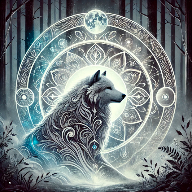 Símbolo del lobo asociado a la intuición y la lealtad