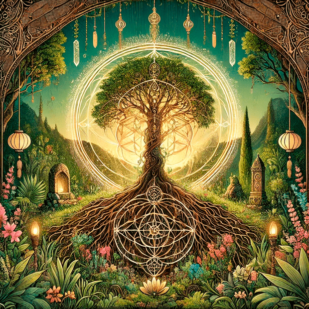Actividad de arteterapia del árbol de la vida para el autoconocimiento personal