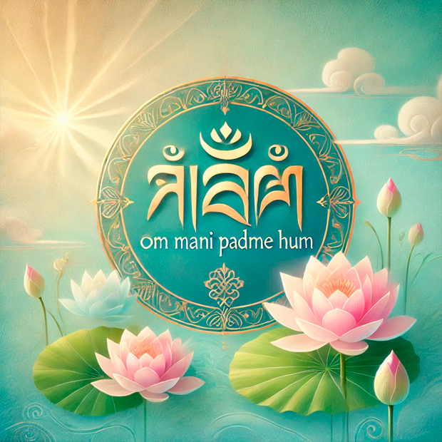 Mantra budista de la compasión Om Mani Padme Hum