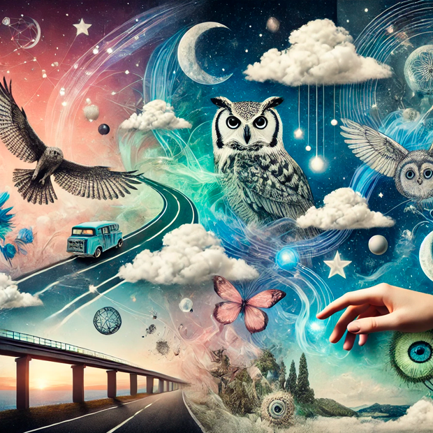 Dinámica de arteterapia de collage de los sueños con metas y aspiraciones
