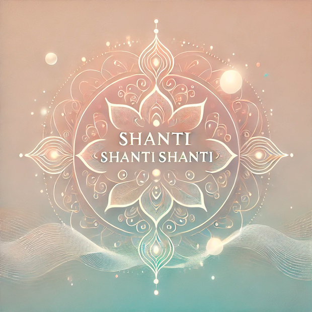 Mantra sagrado Om Shanti Shanti Shanti para invocar la paz