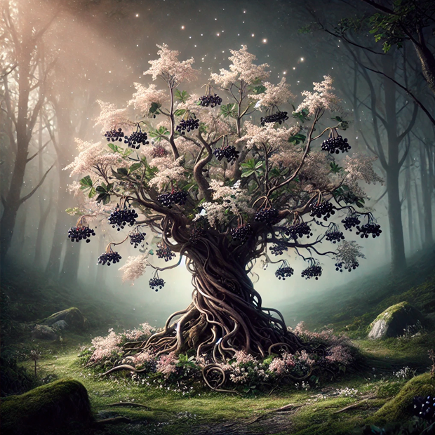 El saúco como duodécimo árbol sagrado Ruis en el sincronario celta