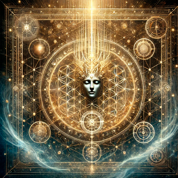 Representación del Arcángel Metatrón en la esfera Kéter de la Kabaláh
