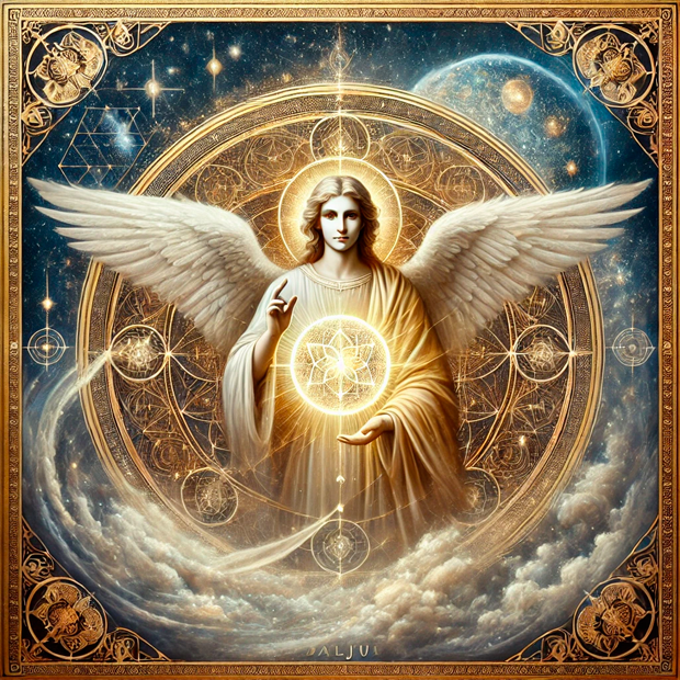 Representación del Arcángel Gabriel en la esfera Maljut de la Kabaláh