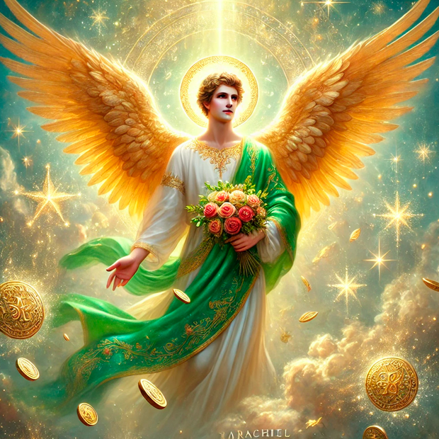 Arcángel Barachiel como guardián de la esfera de Yesod en la Kabaláh