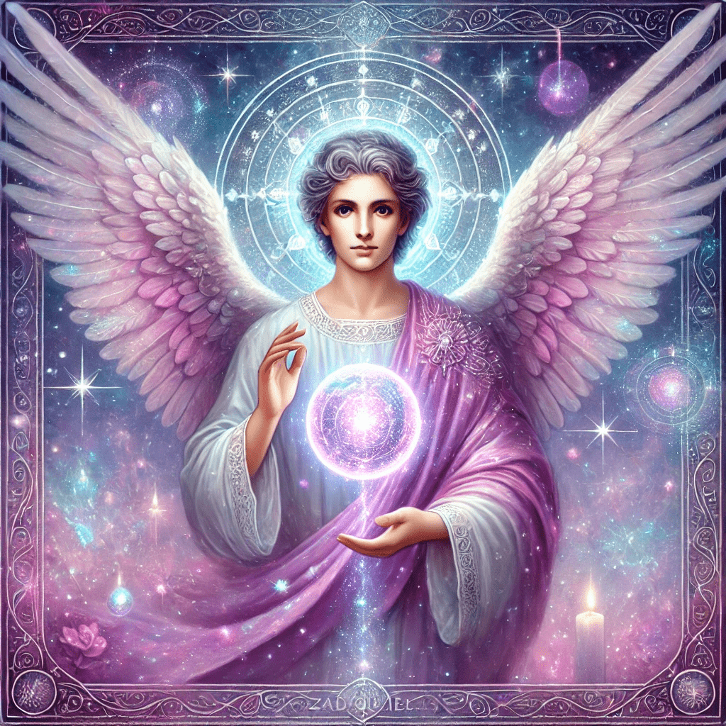 Arcángel Zadquiel como guardián de la esfera de Netzaj en la Kabaláh