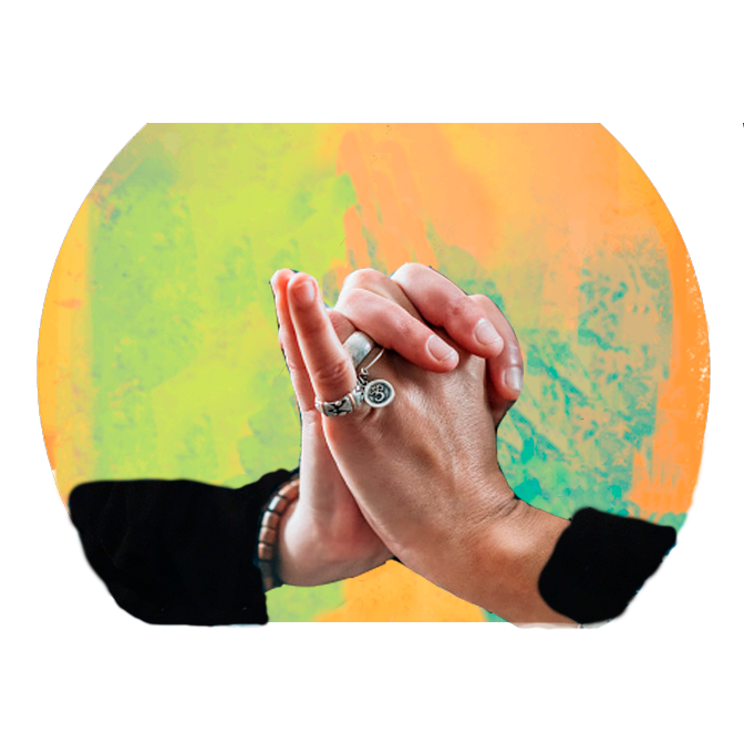 Gesto de manos de Sahasrara Mudra para equilibrar el chakra corona