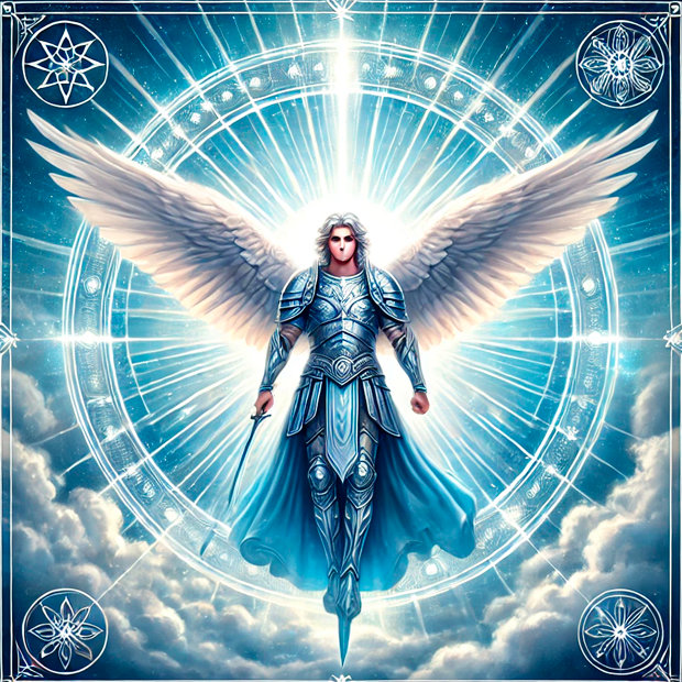 Representación del Arcángel Miguel en la esfera Yesod de la Kabaláh