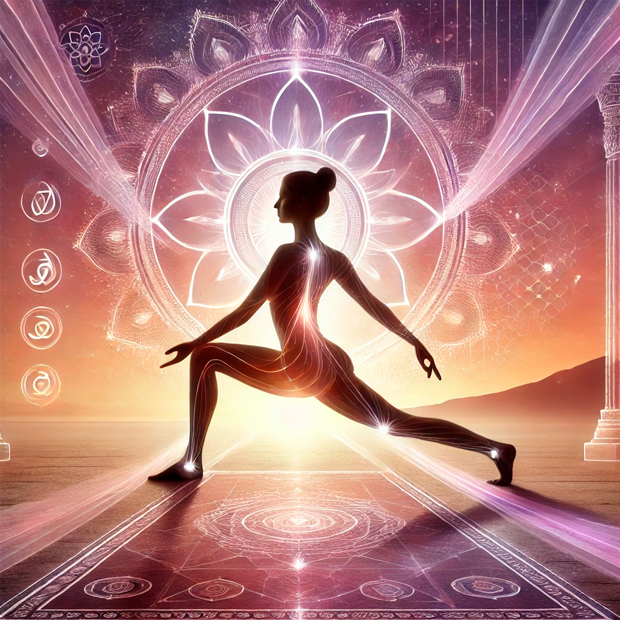 Práctica de Ashtanga Yoga que combina movimiento dinámico y respiración consciente