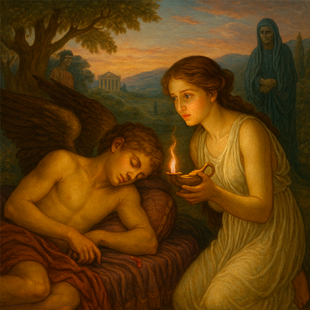 Representación mítica de Eros y Cupido en la tradición clásica