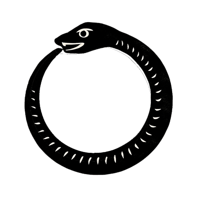 Símbolo del Oroboros como representación del ciclo de eterno retorno