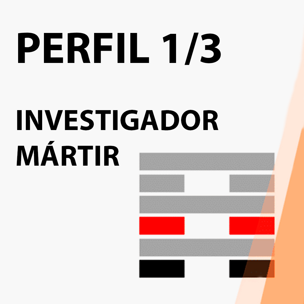 Perfil 1/3 de investigador y mártir en Diseño Humano
