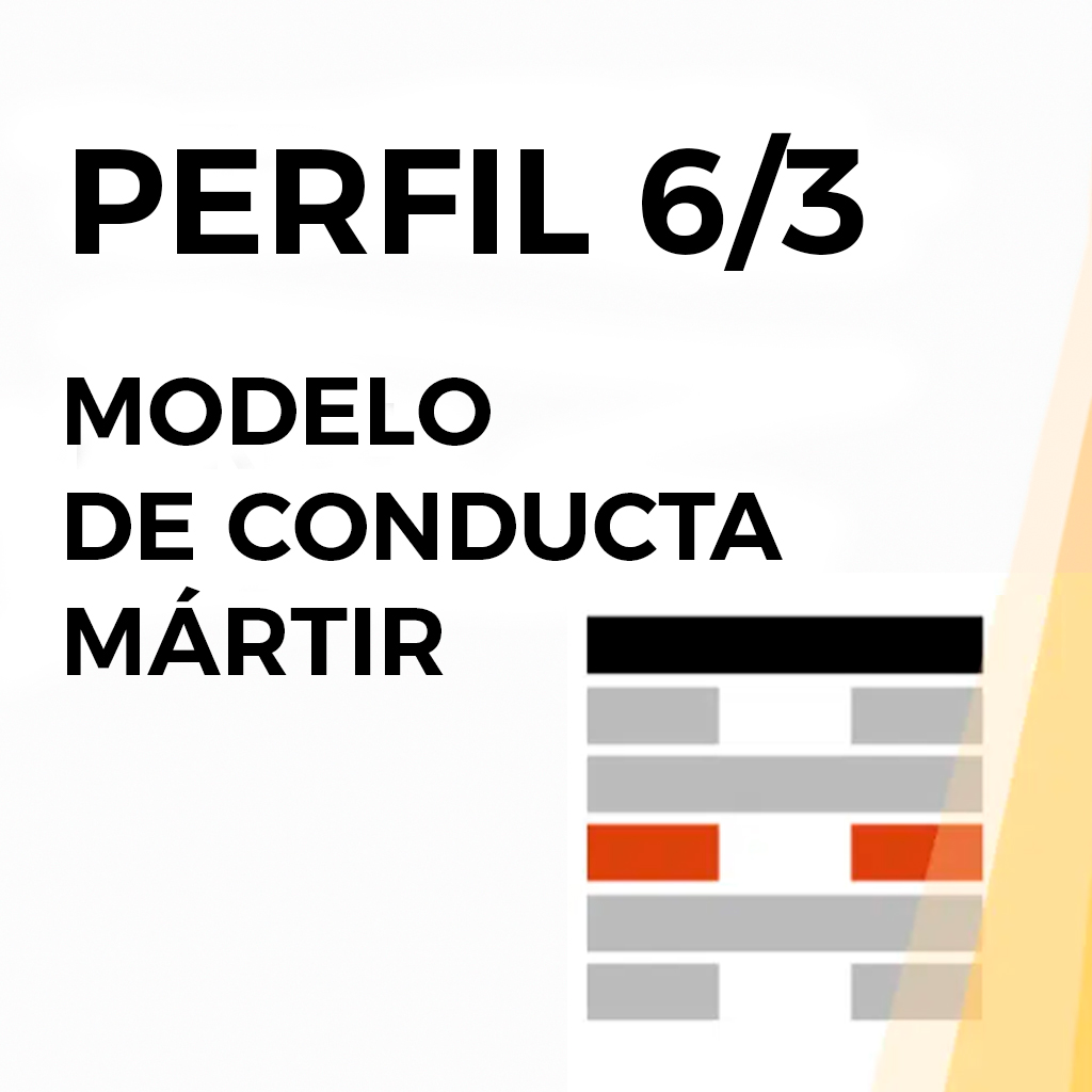 Perfil 6/3 de modelo de conducta y mártir en Diseño Humano