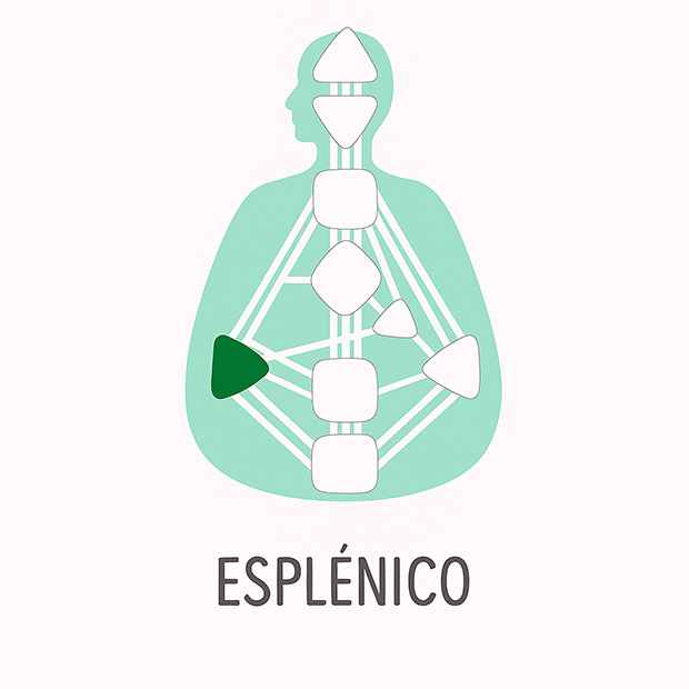 Autoridad esplénica asociada al centro del bazo en Diseño Humano