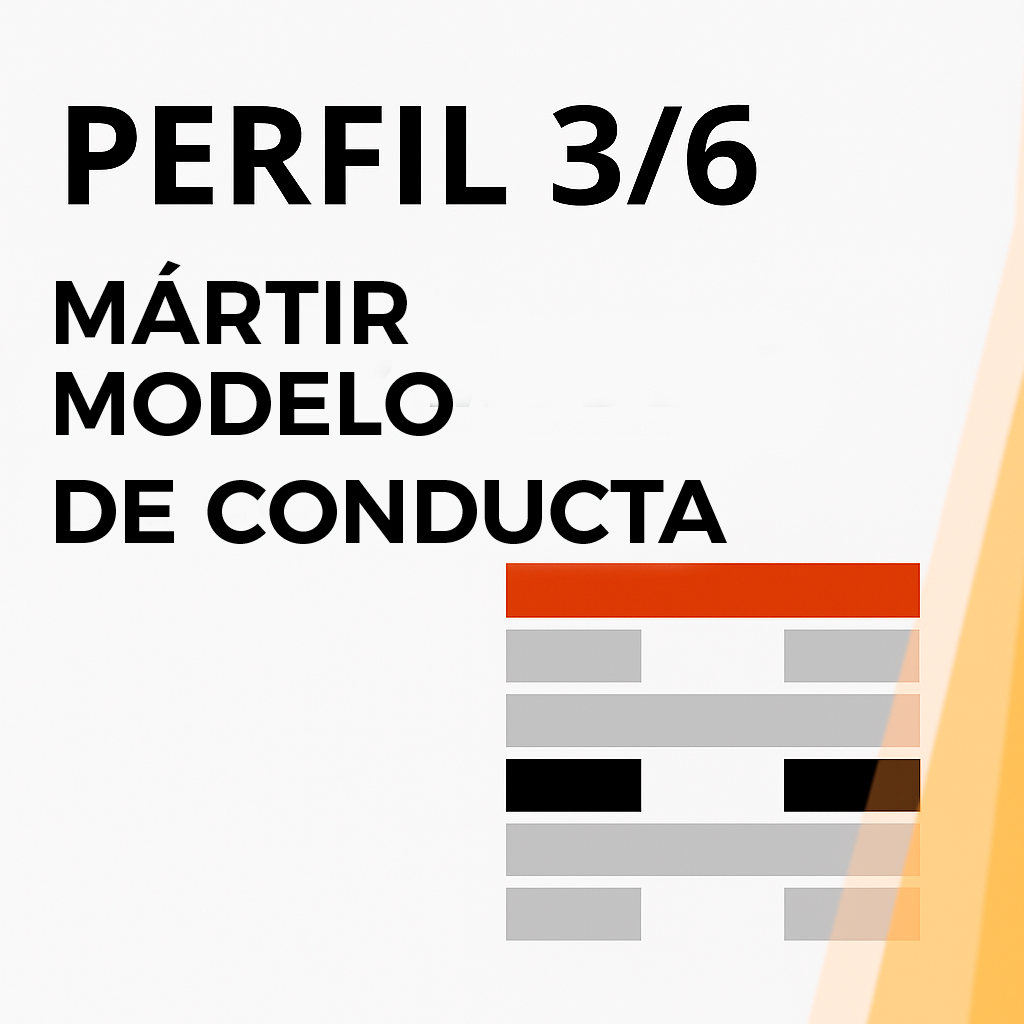 Perfil 3/6 de mártir y modelo de conducta en Diseño Humano