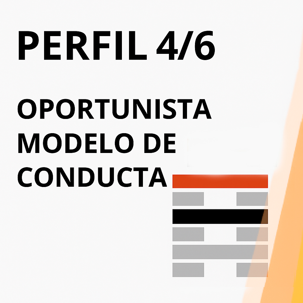 Perfil 4/6 de oportunista y modelo de conducta en Diseño Humano