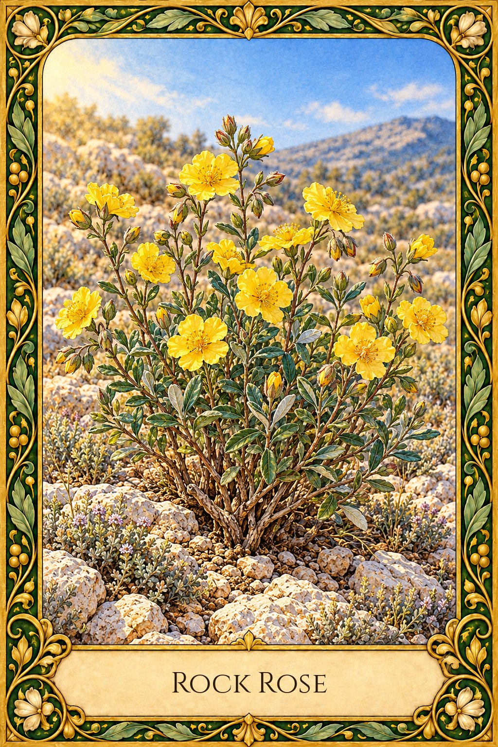 Flor de Bach Rock Rose correspondiente a la planta heliantemo