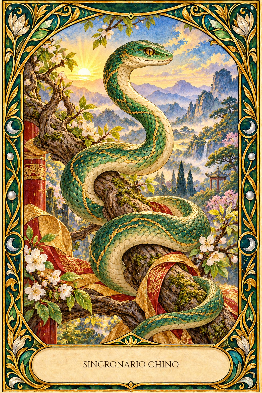 Sincronario chino sobre el paso del Dragón a la Serpiente